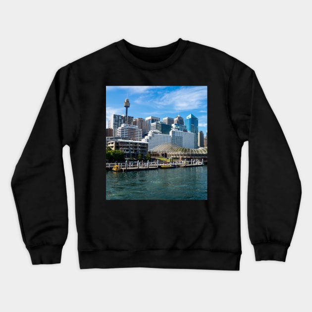 King Street Wharf, Darling Harbour, Sydney, NSW, Australia Crewneck Sweatshirt by Upbeat Traveler